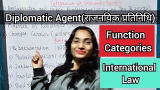 Diplomatic Agent in HindiDiplomatic Agent in International Law in Hindi DiplomaticAgent राजनयिक [upl. by Ewald]