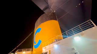 COSTA DIADEMA  Passaggio sotto al ponte quotGrande Beltquot [upl. by Rothschild]