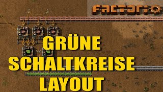 Grüne Schaltkreise Layout  Factorio Tutorial [upl. by Ayeka]