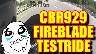 Honda CBR 929 FireBlade Ride and Review [upl. by Endres]