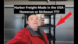 HARBOR FREIGHT Shelving UnitMade in USA HOMERUN or [upl. by Saqaw826]