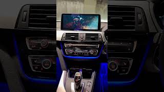 Bmw f30 ambient lightandroid headunit digital cockpit upgrade automobile luxury ambientlight [upl. by Ahsaeit]