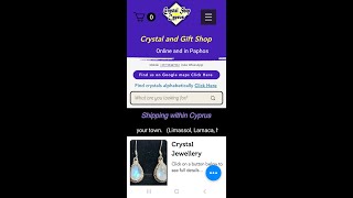 Visit Crystal Shop Cyprus website [upl. by Quinby]