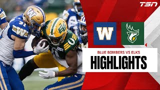 CFL WEEK 16 Winnipeg Blue Bombers vs Edmonton Elks FULL HIGHLIGHTS [upl. by Irmina]