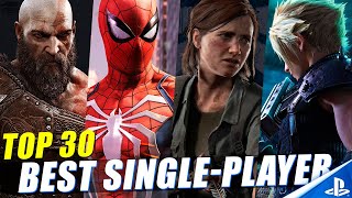 TOP 30 BEST PS4 SINGLE PLAYER GAMES OF ALL TIME [upl. by Arette]