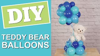 DIY Teddy Bear Balloons  Baby Shower Centerpiece [upl. by Fletch]