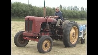 Haymaking with David Brown 950 amp Lister tedder July 2004 [upl. by Egiap]