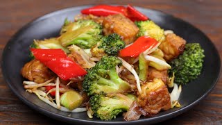 Tempeh recipe vegan  Easy stir fried vegetables  Tempeh veg stir fry [upl. by Aem]