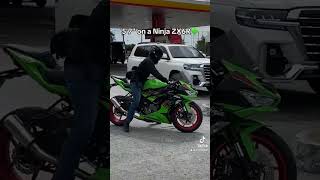 57quot height with 28quot inseam on a Kawasaki Ninja ZX6R [upl. by Ahsieyt]