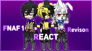 FNaF 1 React to Revision By LunaticHugo 🐰 [upl. by Kazmirci]