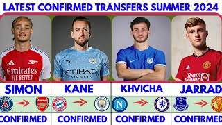 🚨LATEST CONFIRMED TRANSFERS SUMMER 2024🔥 NETO to Arsenal✅ Kane to Man City✅ Estevao to Chelsea ✅ [upl. by Lorrimor259]