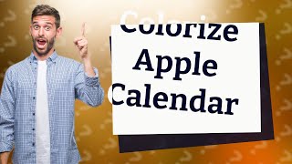 How do I add color to my Apple calendar [upl. by Ahtiek]