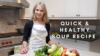 Vegetable Soup Easy amp Healthy Recipe [upl. by Htiekal]