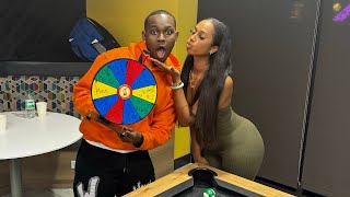 EXTREME SPIN THE MYSTERY WHEEL WITH MY CRUSH 😈…MUST WATCH [upl. by Lyrred]