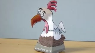 Amazing 3D Swivel Head illusion Ernie the Rooster [upl. by Ver]