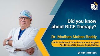 Did you know about RICE Therapy  Apollo Hospitals Greams Road Chennai [upl. by Uht]