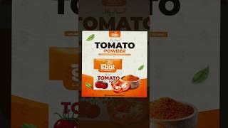 Designing a Bold Label Post for Sbat Foods Tomato Powder in Adobe Illustrator [upl. by Swenson296]