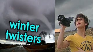 chasing a rare January tornado outbreak 4K [upl. by Tifanie]