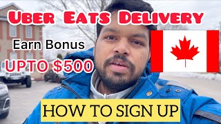 How to Create Uber Eats Delivery Account in Canada🇨🇦  Make 400 Per Week 🇨🇦 [upl. by Najar]