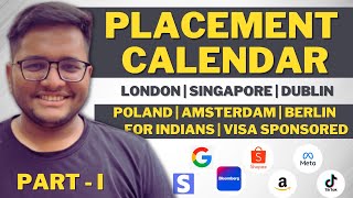 Placement Calendar for Foreign Locations  Amazon  Meta  Shoppee Singapore  Part 1 [upl. by Frasier]