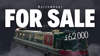 57ft Cruiser Stern Narrowboat For Sale [upl. by Natie]