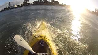 Barracuda kayak Beachcomber ultralight surf session with Paddleguycom [upl. by Silma]