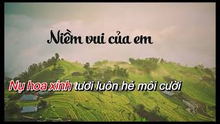 KARAOKE Niềm Vui Của Em Chan La Cà  Tone Nữ [upl. by Nibbor]