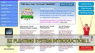 Introduction to The EZ Pleating System [upl. by Yrret297]