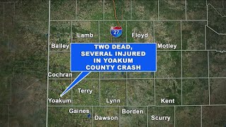 Two dead several injured in Friday Yoakum County crash DPS said [upl. by Olenka]