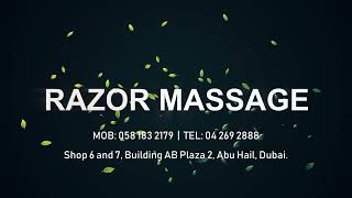 Golden Foot Spa  Razor Massage  Dubai UAE [upl. by Micro97]