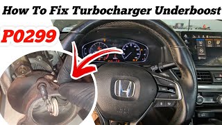 P0299 turbocharger underboost Honda Accord  Guide with Solution 💯 [upl. by Amahs962]