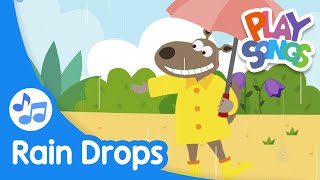 Rain Drops  Nursery Rhymes Songs for Babies  Relaxing Songs for Kids  Playsongs [upl. by Ruphina302]