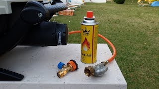 Gasadapter für Camping Flaschen am Grill [upl. by Rae]