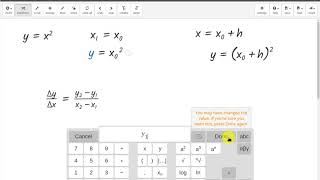 Ableitung mit der h Methode in GraspableMathe vorbereiten [upl. by Ardnued973]