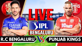 IPL 2024 Live RCB vs PBKS Live Match  IPL Live Score amp Commentary  Bangalore vs Punjab Live Match [upl. by Dorcus997]