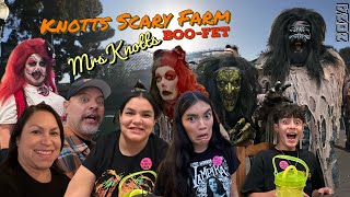 Knotts Scary Farm  Boofet at Mrs Knotts amp Vibez 2024 [upl. by Garbe962]