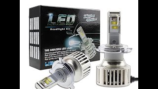 Evitek LED Headlight Bulbs 40W 6500K on Kawasaki Concours 14 [upl. by Maurene169]