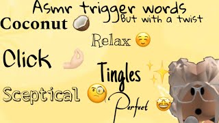 ROBLOX ASMR 🩷 repeating trigger words but with a twist ✨✨ [upl. by Leahciam]