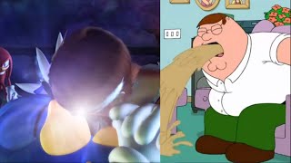 Family Guy React to Elise kiss Sonic [upl. by Itaws561]