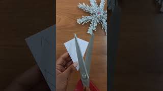 Christmas snowflakes ✨ how toake christmas snowflakes with paper christmas merrychristmas [upl. by Lymann277]