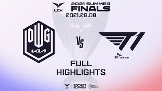 DK vs T1 Highlights ALL GAMES 2021 LCK Summer Split Finals  DWG vs T1 [upl. by Sunday]