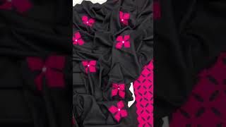 Applique work new designs dressed fashiondesign embroidery viralvideo [upl. by Ecirtnas]