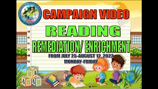 CAMPAIGN VIDEOFOR READING REMEDIATIONENRICHMENT CLASSES [upl. by Aseuqram]