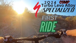 FIRST RIDE 2024 SPECIALIZED TURBO LEVO COMP ALLOY EMTB ebike mountainbike MOUNTAINEBIKE [upl. by Snehpets870]