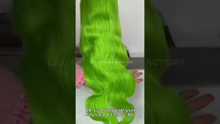 28” Wig Frontal Light Green Color Body Wavy [upl. by Avlis136]