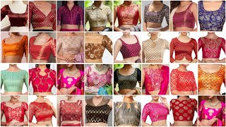 Brocade Fabric Special Blouse Design Ideas for Girls 2025 [upl. by Pryce32]