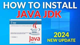 How to install Java JDK 22 on Windows 10  2024 Update [upl. by Chaffin]