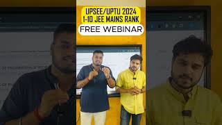 110 Lakhs Rank Government College through UPSEEUPTU Counselling ✅ Free Counselling Webinar 🔥 [upl. by Leicam]