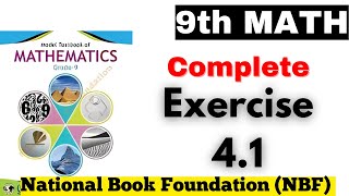 Complete Ex 41 Class 9th Math  Chapter 4 Class 9 Math FBISE Board [upl. by Janicki]