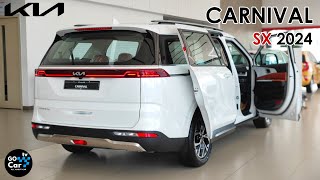 2024 KIA Carnival  SX Luxury Interior  Snow White Peart  InDepth Walkaround [upl. by Bazil]